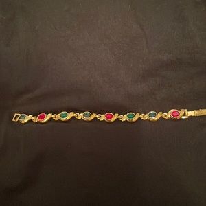 Multi colored jewel bracelet